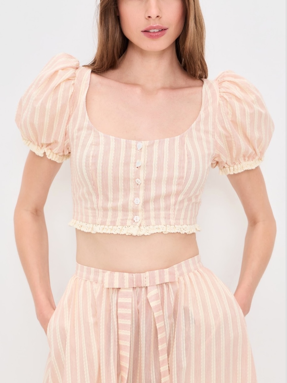 For Love & Lemons Naomi Crop Top